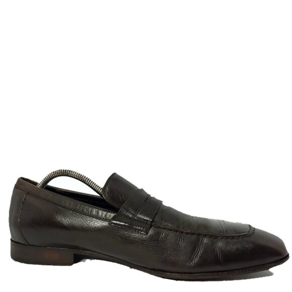 Donald Pliner Italy Dark Brown Penny Loafer 9.5M